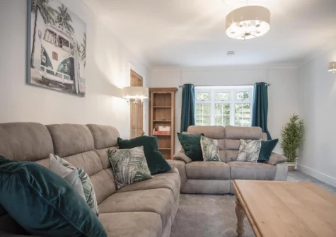 The living room at Pendeilo Villa, Amroth