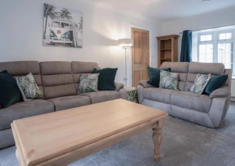 The living room at Pendeilo Villa, Amroth