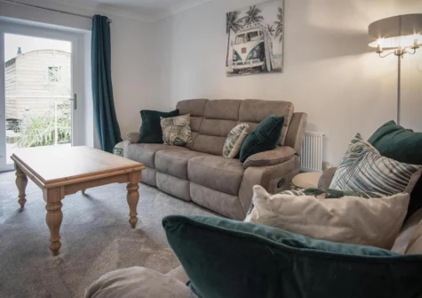 The living room at Pendeilo Villa, Amroth