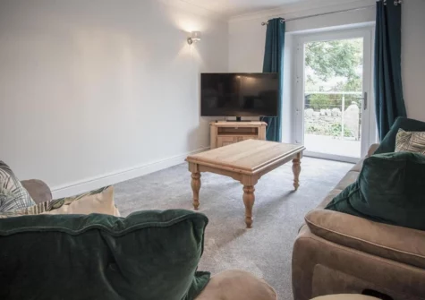 The living room at Pendeilo Villa, Amroth