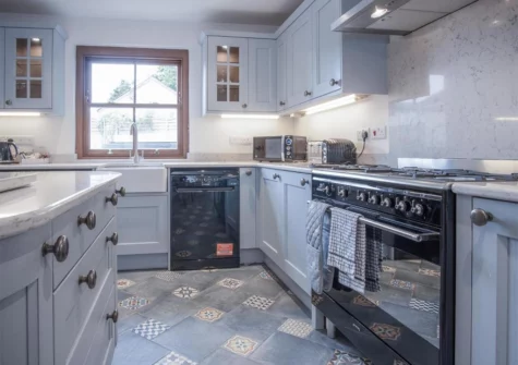 The kitchen at Pendeilo Villa, Amroth