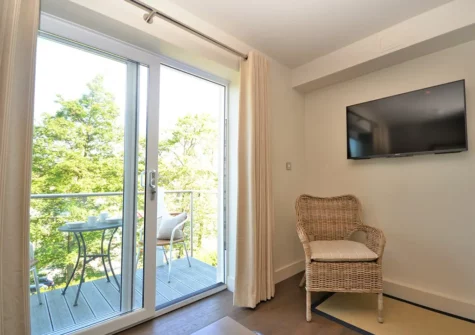 The living area at Petrel Apartment, Saundersfoot