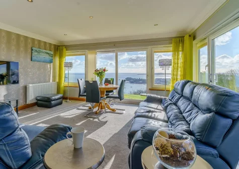 The living area at Pine View, Tenby