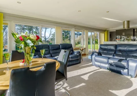 The living area at Pine View, Tenby