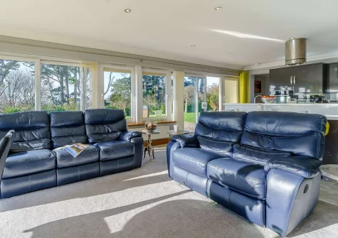 The living area at Pine View, Tenby