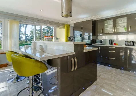 The kitchen at Pine View, Tenby