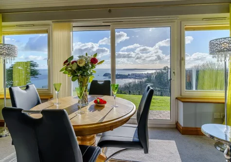 The dining area at Pine View, Tenby