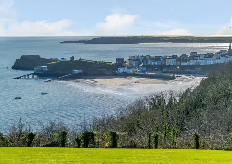 Enjoy panoramic views across the bay when you stay at Pine View, Tenby