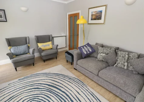 The living room at Pinewood, Saundersfoot