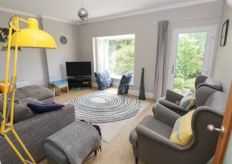 The living room at Pinewood, Saundersfoot