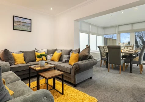 The ground floor living area at Plas Gwyn, Saundersfoot