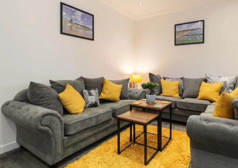 The ground floor living area at Plas Gwyn, Saundersfoot