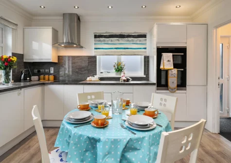 The ground floor kitchen at Plas Gwyn, Saundersfoot