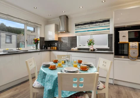 The ground floor kitchen at Plas Gwyn, Saundersfoot