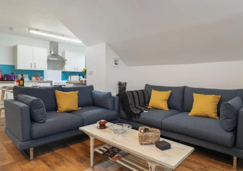 The first floor living area at Plas Gwyn, Saundersfoot