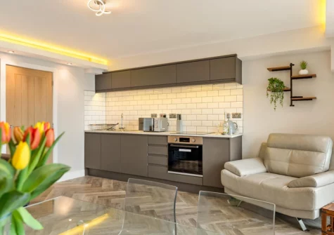 The living & dining area at Pleasant View, Beach Court, Saundersfoot