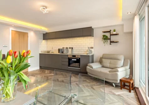 The living & dining area at Pleasant View, Beach Court, Saundersfoot