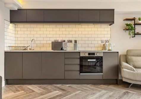 The kitchen at Pleasant View, Beach Court, Saundersfoot