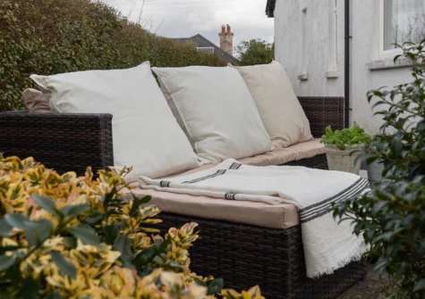 The patio at Portsea, Saundersfoot