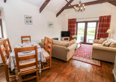The dining area at Potters Barn, Begelly
