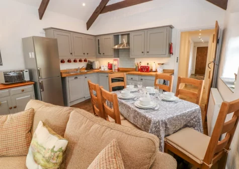 The dining area at Potters Barn, Begelly