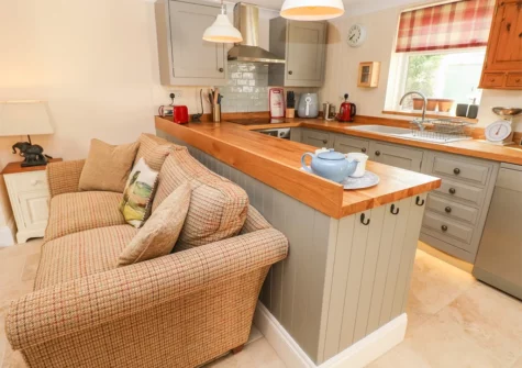 The kitchen at Pottery Cottage, Begelly