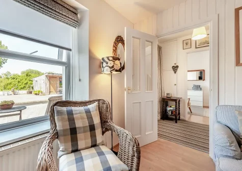 The living room at Quarry Cottages 3, Tenby