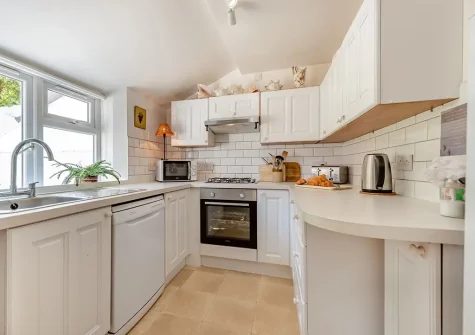 The kitchen at Quarry Cottages 3, Tenby