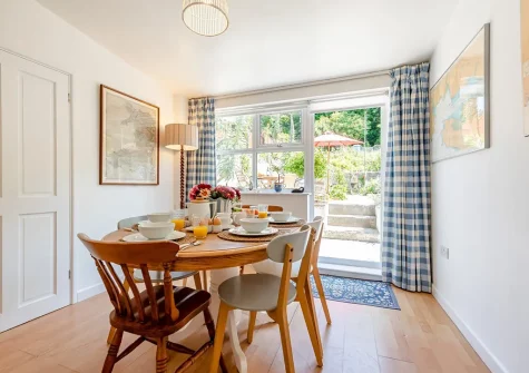 The dining room at Quarry Cottages 3, Tenby