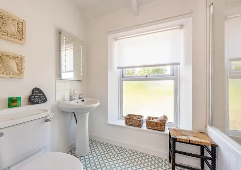 The bathroom at Quarry Cottages 3, Tenby