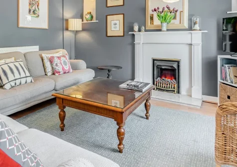 Quarry Cottages 3, Tenby is a charming three-bedroom holiday home in a peaceful corner of this beloved coastal town. With beamed ceilings, a delightful garden patio, and just steps from beaches, shops, and restaurants, it's perfect for families.