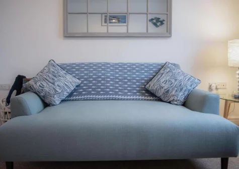 The living room at Ramsey Apartment, Tenby