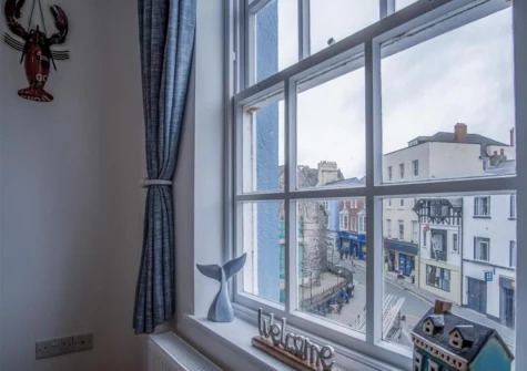 The living room at Ramsey Apartment, Tenby
