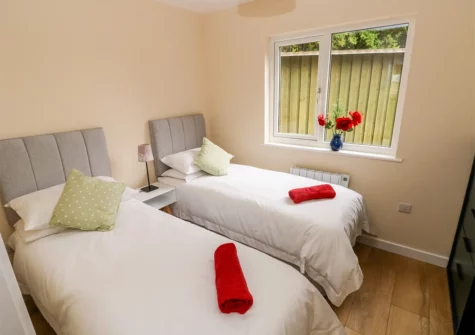 Bedroom #2 at Ramsey Lodge, Bier Wood Lodges, Manorbier