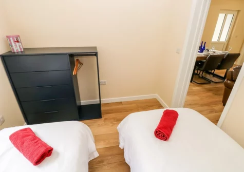 Bedroom #2 at Ramsey Lodge, Bier Wood Lodges, Manorbier