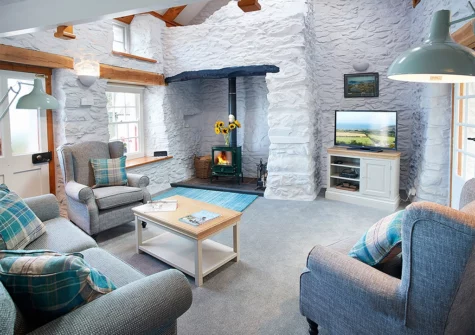 The living area at Rhiwelli, Dinas Cross