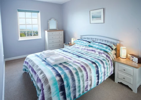 Bedroom #1 at Rhiwelli, Dinas Cross