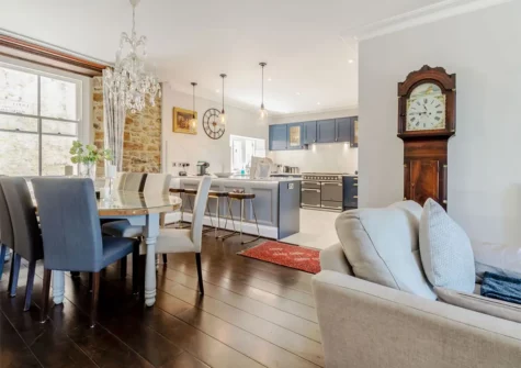 The kitchen & dining area at Rhodewood Lodge, Saundersfoot
