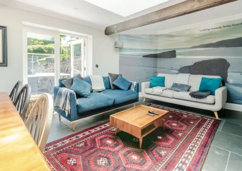 The first floor garden room at Rhodewood Lodge, Saundersfoot