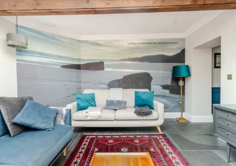 The first floor garden room at Rhodewood Lodge, Saundersfoot