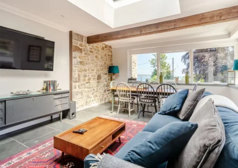 The first floor garden room at Rhodewood Lodge, Saundersfoot