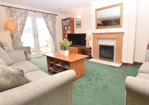 The living area at Ropeyard Cottage, Fishguard