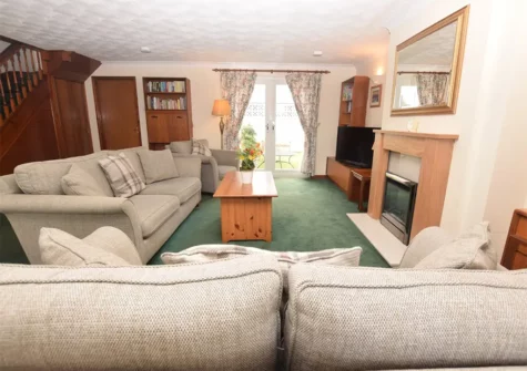 The living area at Ropeyard Cottage, Fishguard