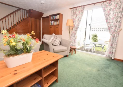 The living area at Ropeyard Cottage, Fishguard
