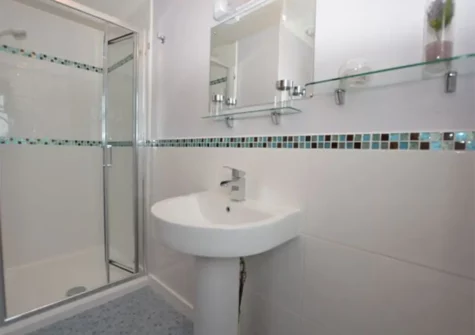 Bedroom #1 en-suite at Ropeyard Cottage, Fishguard