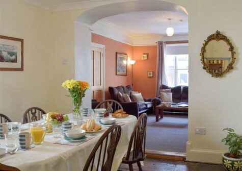 The dining area at Rose Cottage, Tenby