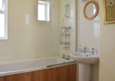 The bathroom at Rose Cottage, Tenby