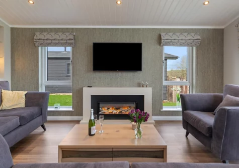 The living area at Sandpiper, Tenby