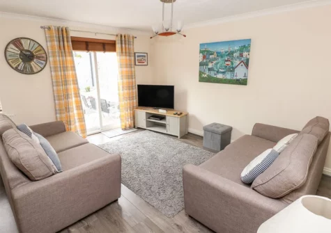 The living area at Sandy Bay House, Saundersfoot