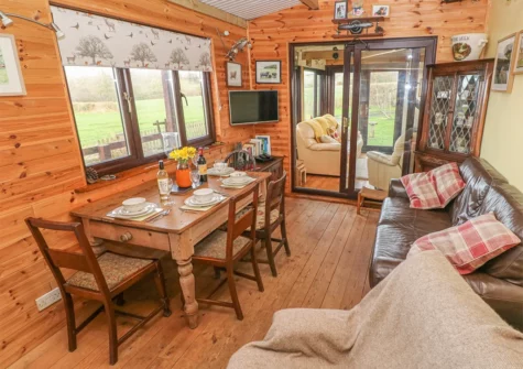 The living & dining area at Sarngwm, Bethesda